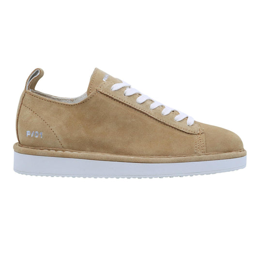 Sneaker donna Panchic P01 in camoscio champagne 