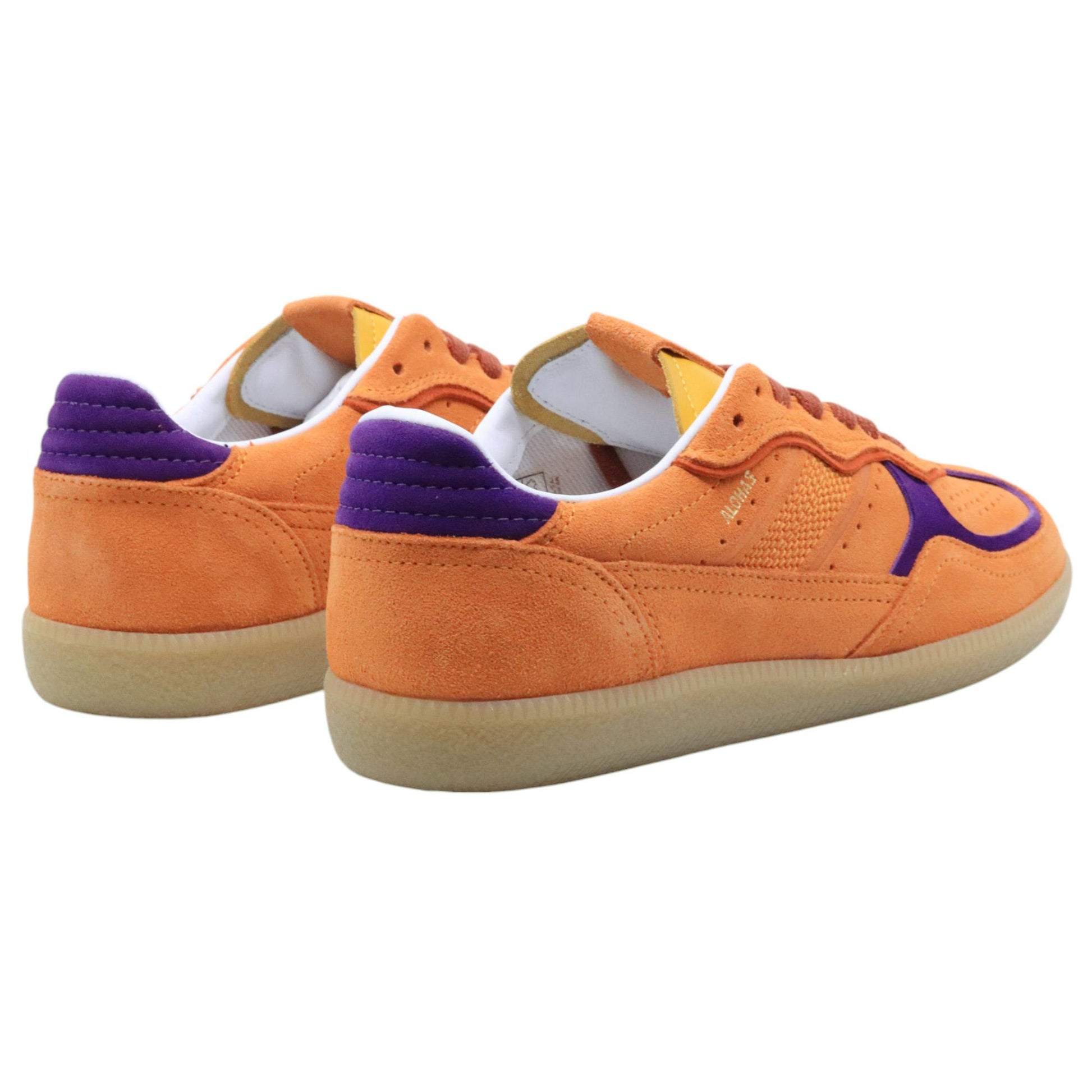 Sneaker donna Alohas 490 in camoscio arancione 