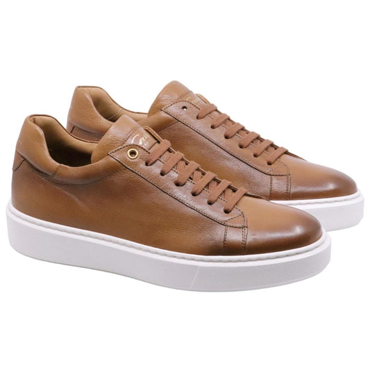Sneaker uomo Corvari 2325 in pelle cognac 