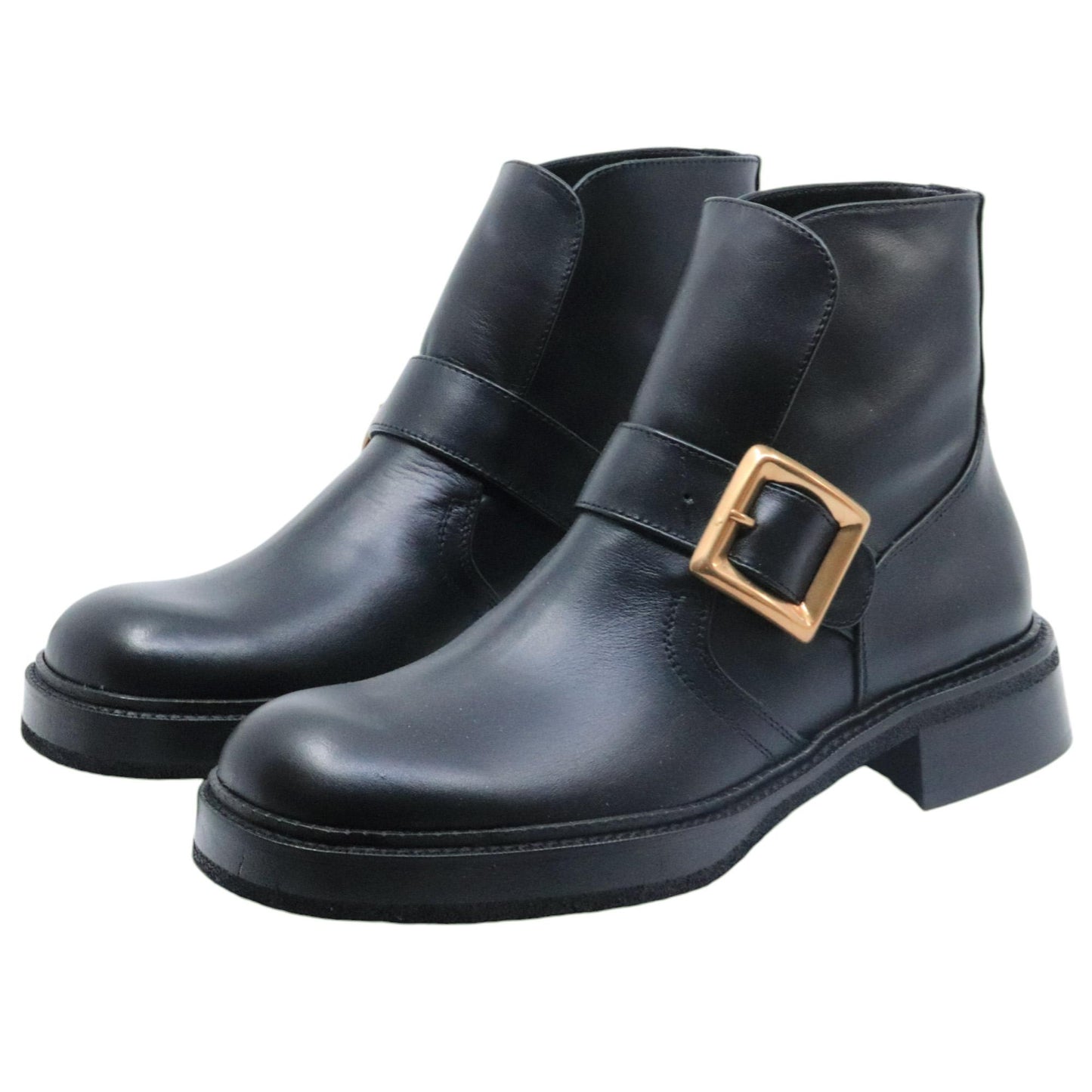 Ras 7857 stivaletto da donna in pelle nera 