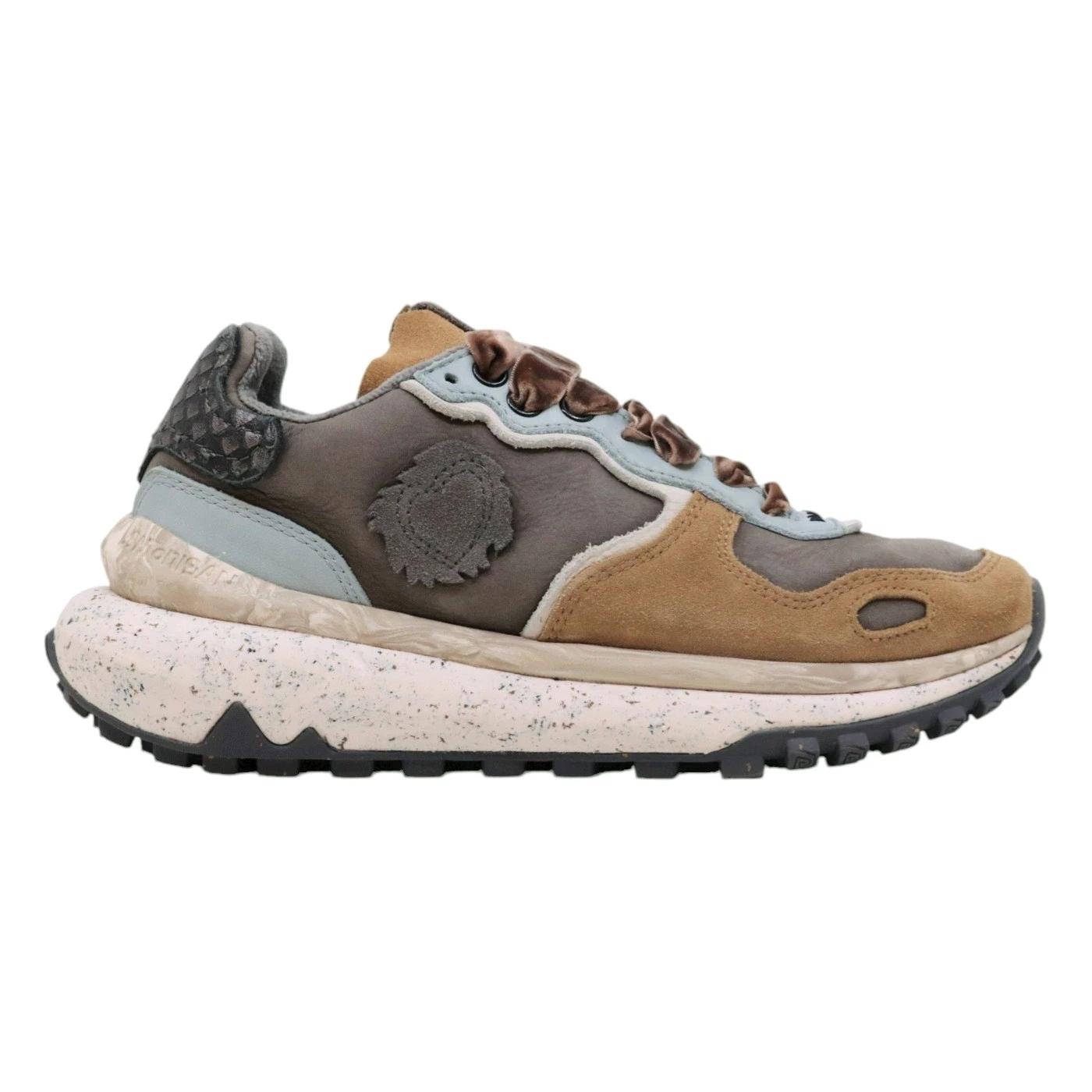 Satorisan Chacrona Metta Premium sneaker donna in pelle grigia 