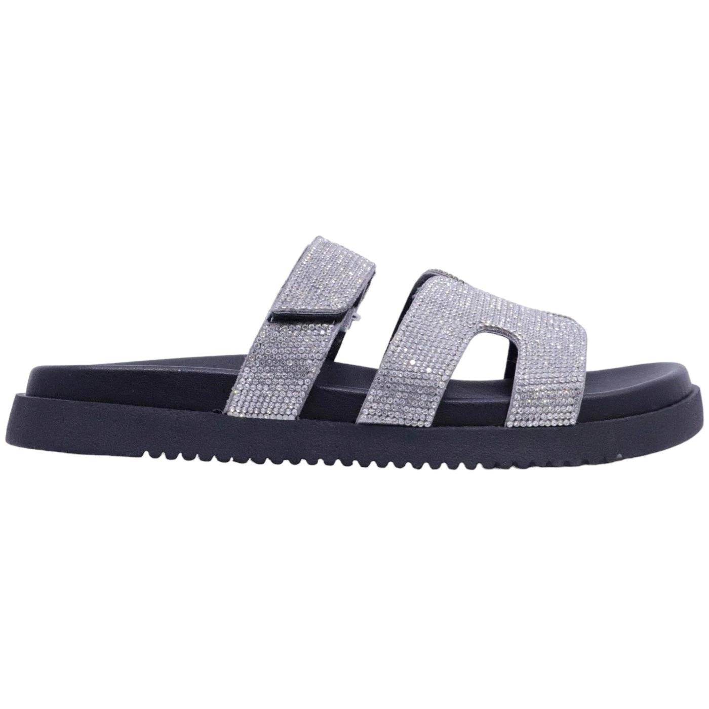 Sandalo Steve Madden Missile in similpelle argento 