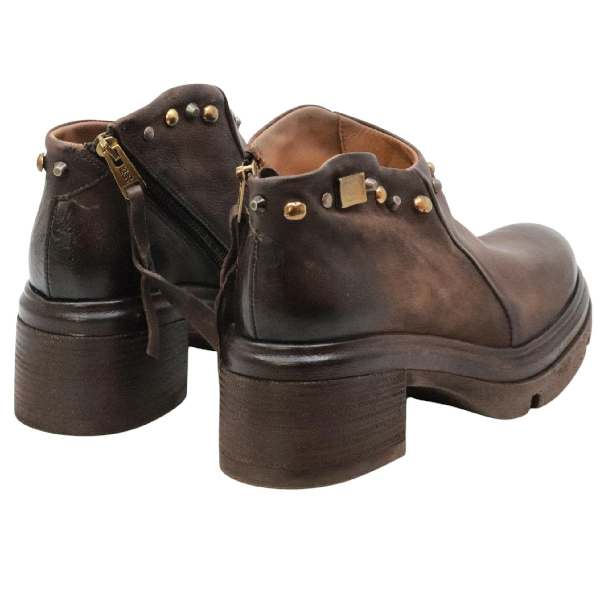 AS98 Ebano A89233 scarpa donna in pelle marrone 