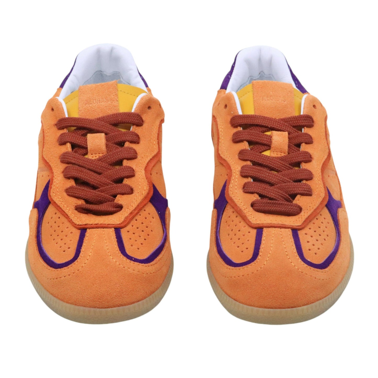 Sneaker donna Alohas 490 in camoscio arancione 