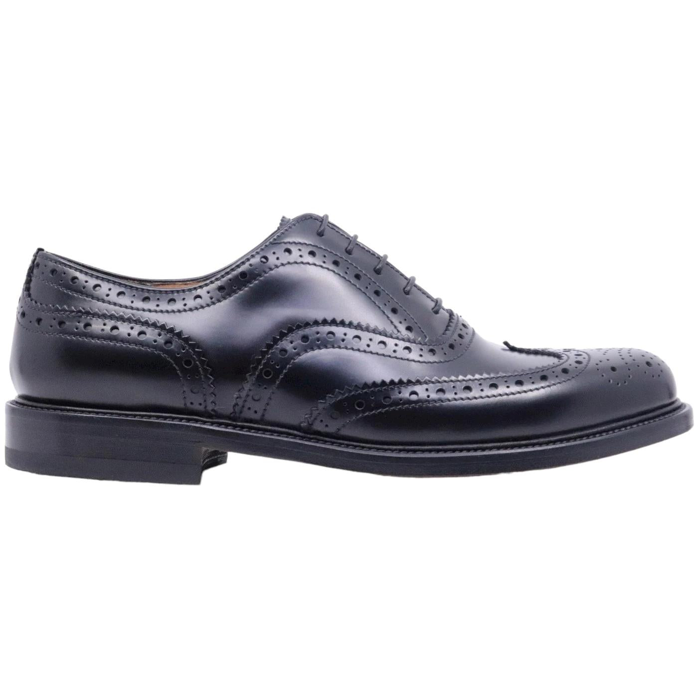 Scarpa Francesina imperiale Mille 885 Oxford in pelle nera 