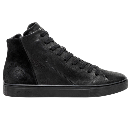Crime London 11670 High Top Essential sneaker uomo in pelle nera 