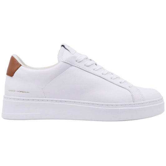 Sneaker uomo Crime London modello Extralight in morbida pelle bianca 