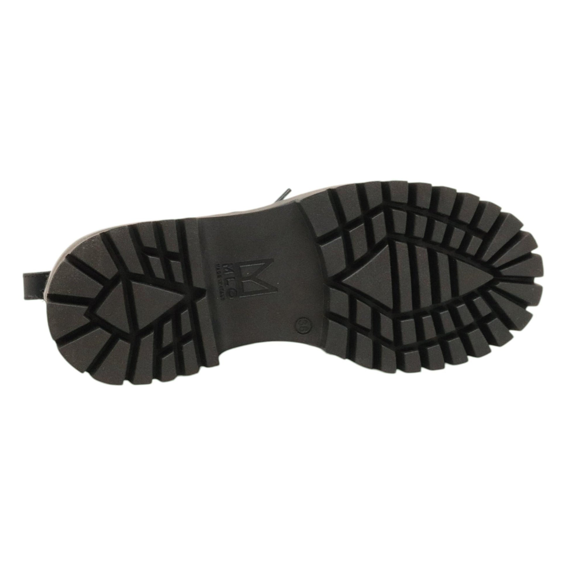 MLO Malloni Turner P25I96004 anfibio donna in pelle nera 