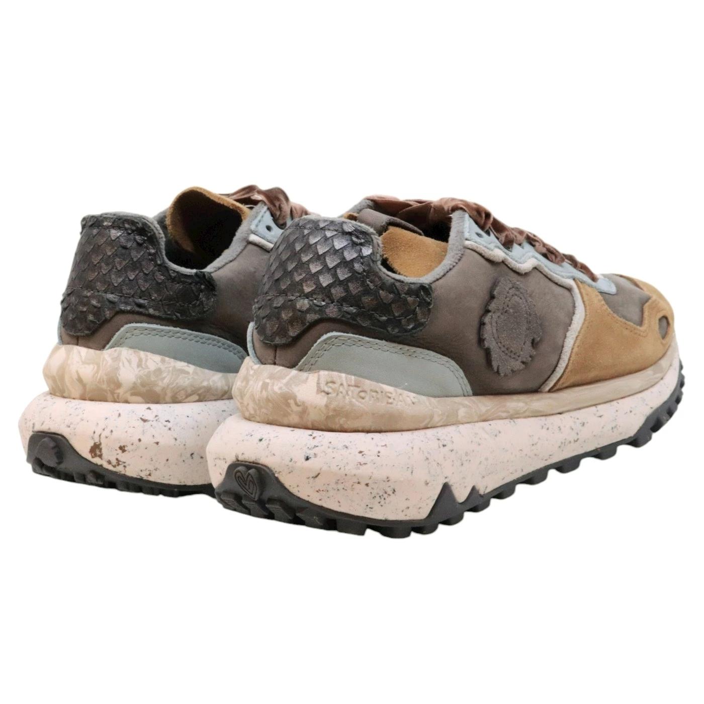 Satorisan Chacrona Metta Premium sneaker donna in pelle grigia 