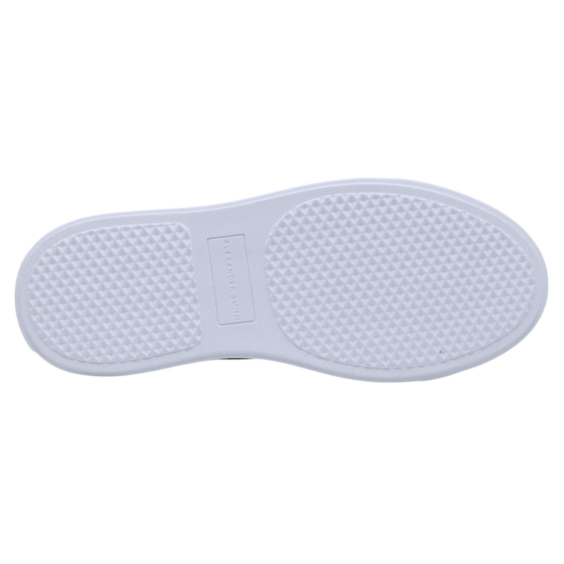 Sneaker uomo Alexander Smith Bond in pelle griga e bianca 