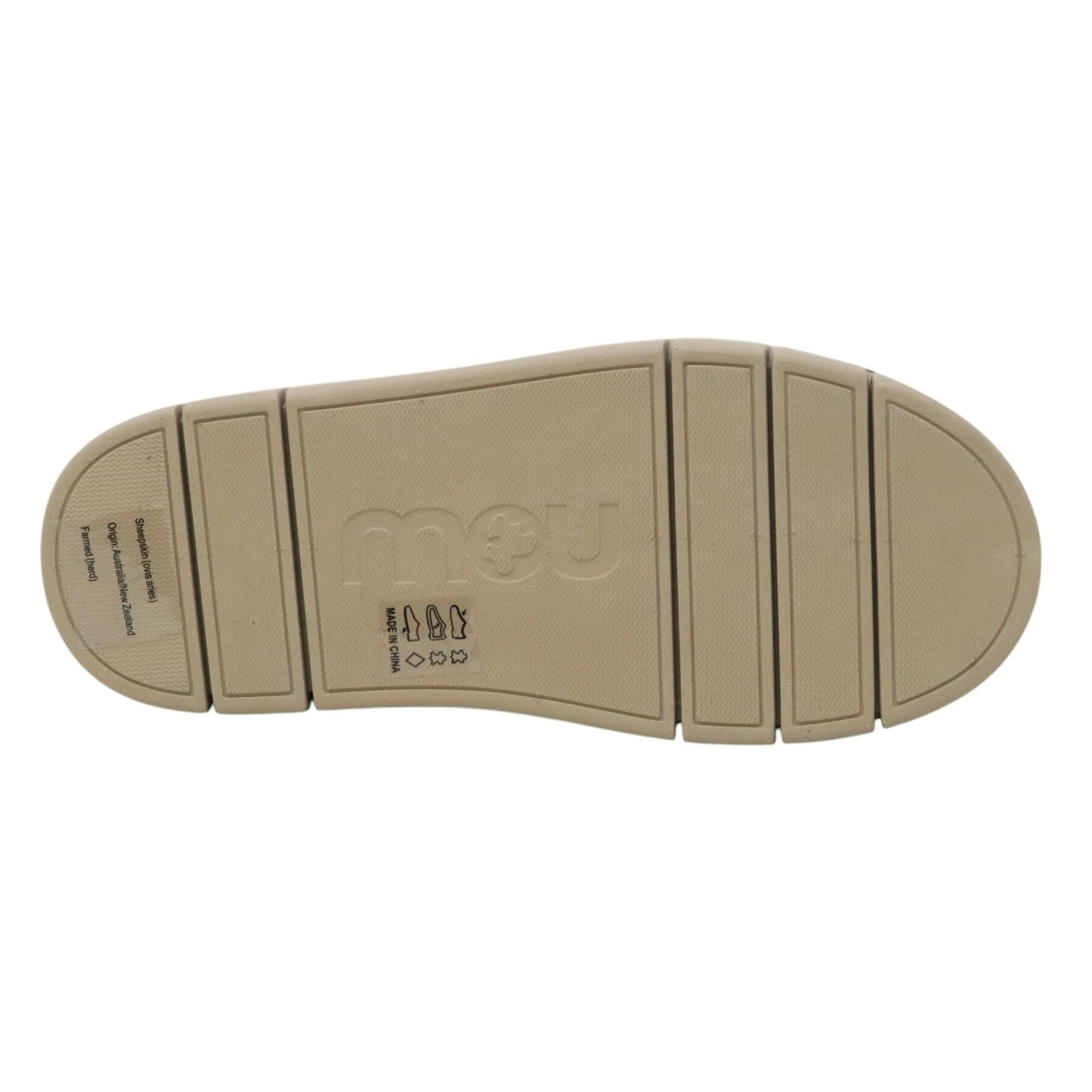 Mou Bounce clog metal logo sabot donna in montone mocha FW531001AMOC MOU