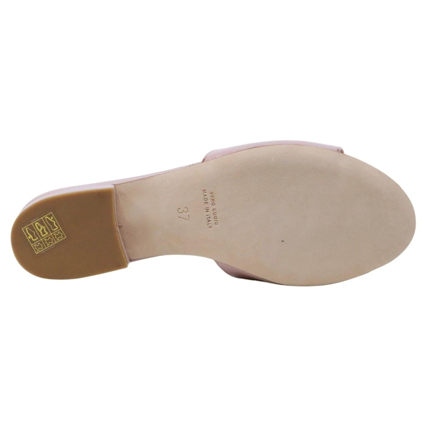 Sandalo donna Via Roma 15 4153 in pelle rosa 