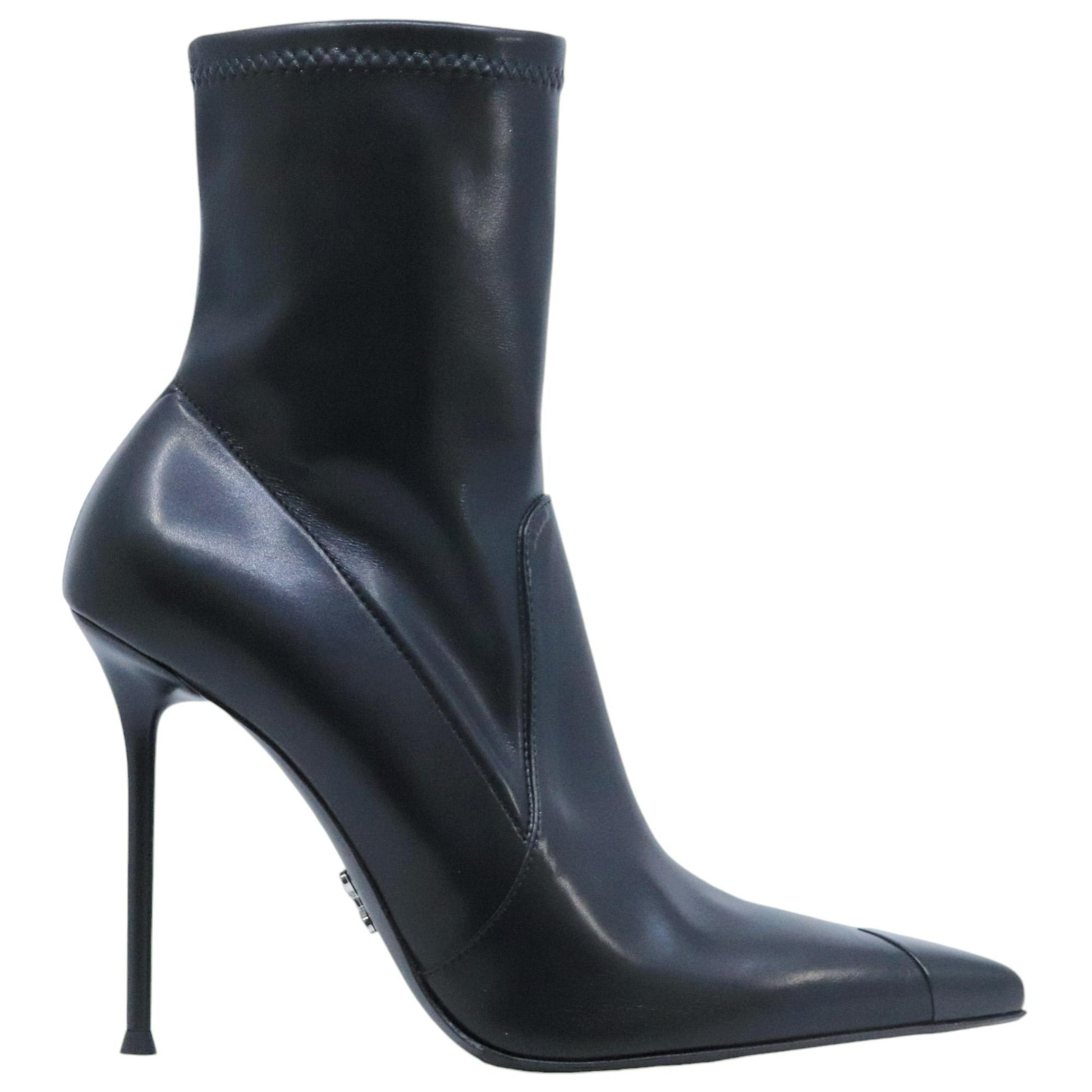 Stivaletto donna Sergio Levantesi Loretta in pelle lucida nera 