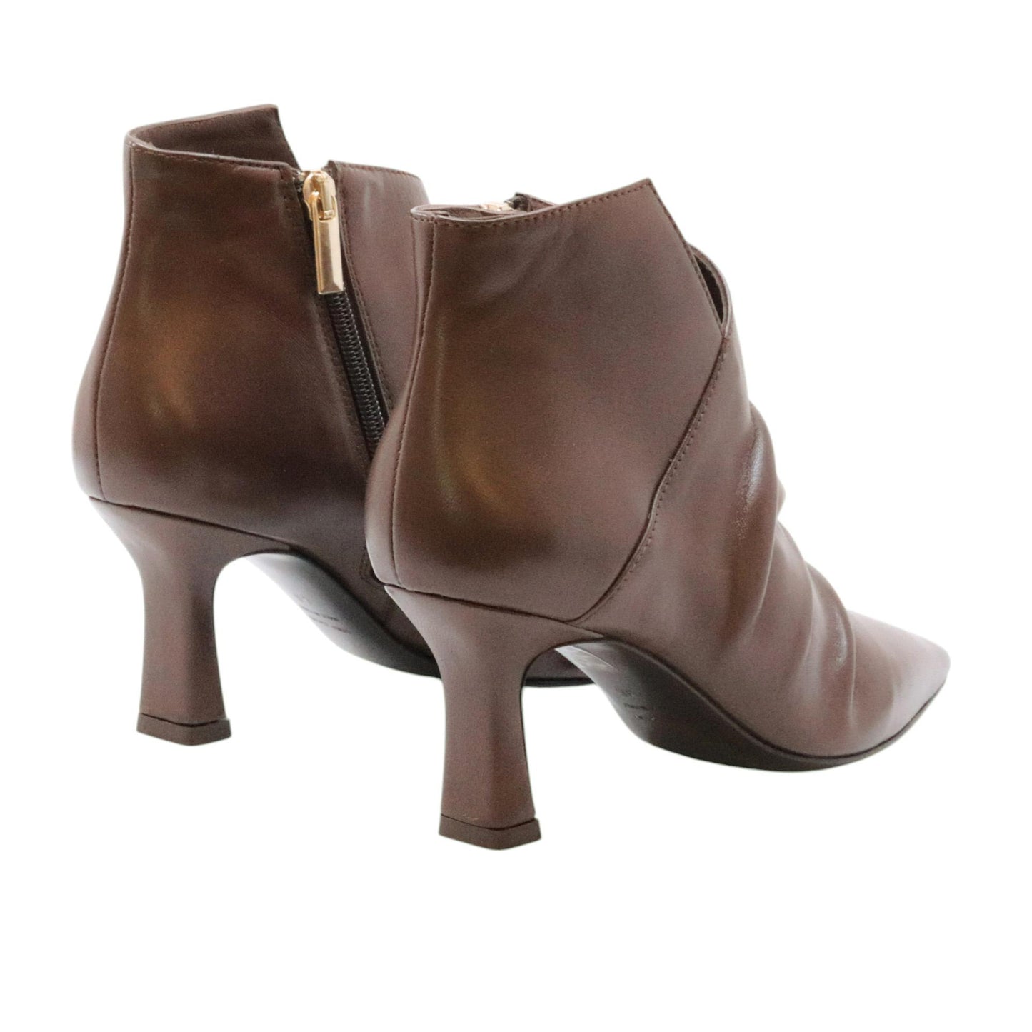 The Seller BR317 tronchetto donna in pelle marrone fondente 