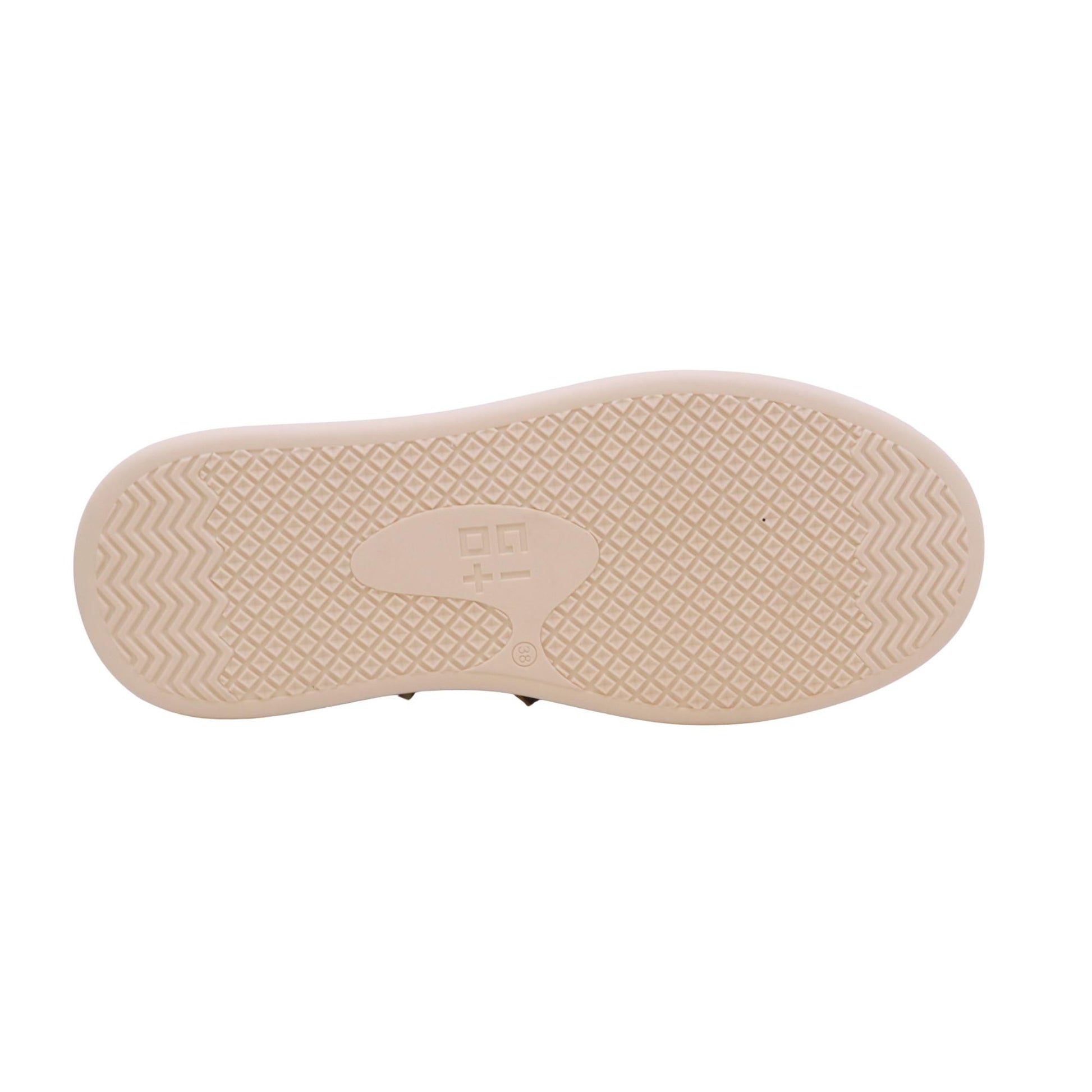 GIO+ Oliva Linda sneaker donna platform in pelle verde chiaro con accessori gioiello 