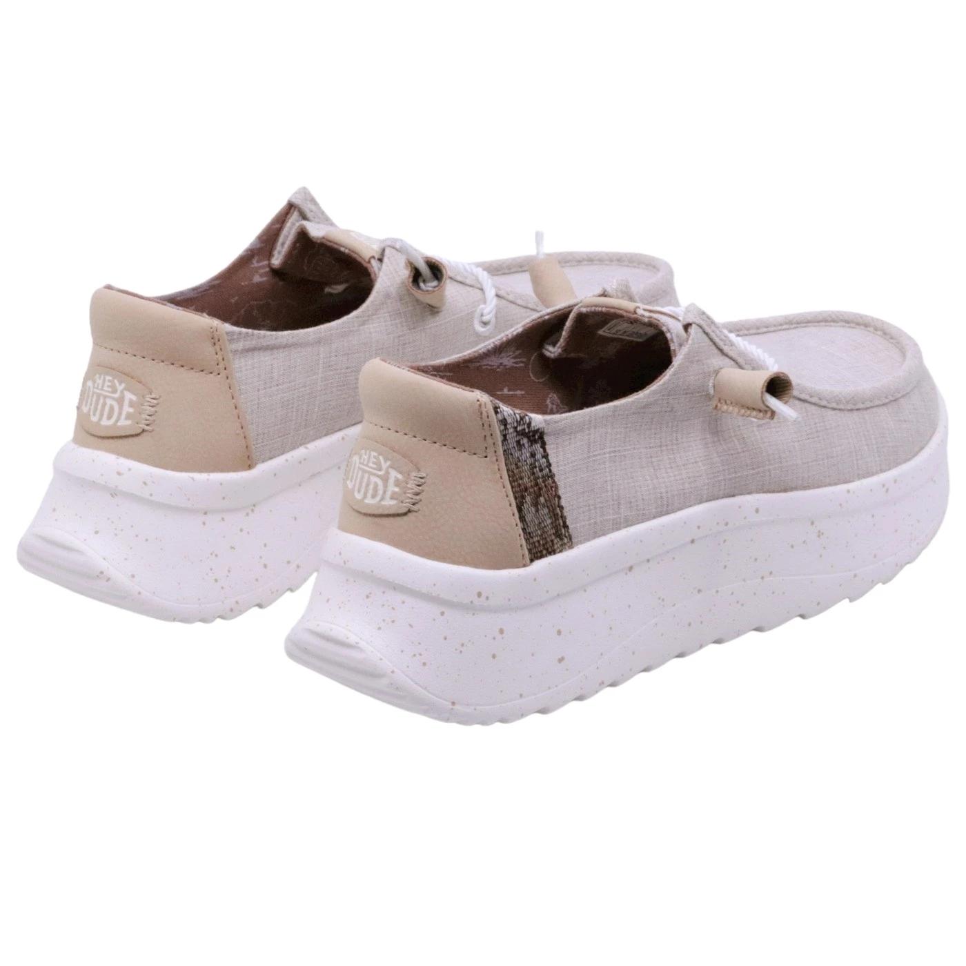 Hey Dude Wendy Peak Woven sneaker donna in grigio chiaro 