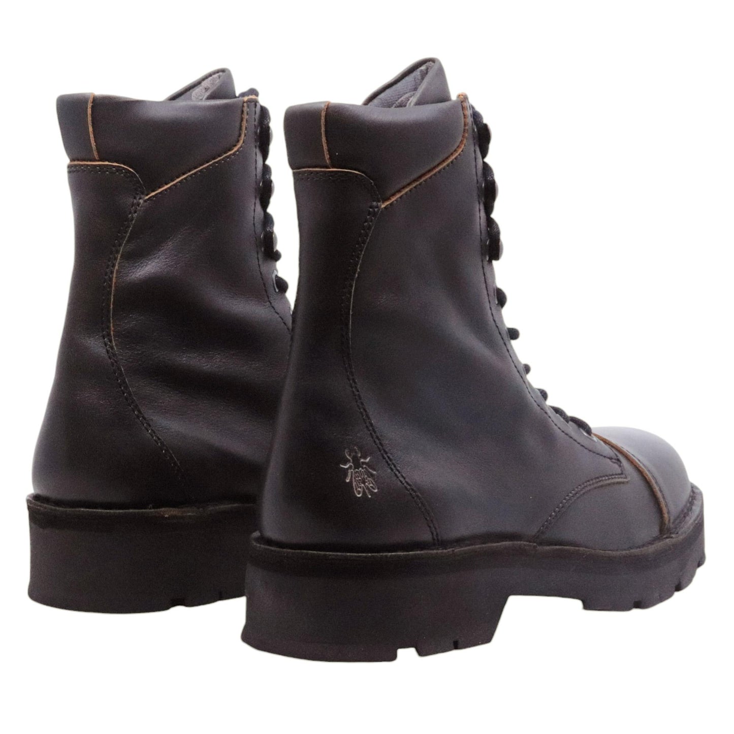 Fly London KAFT126FLY stivaletto uomo in pelle nera e marrone 