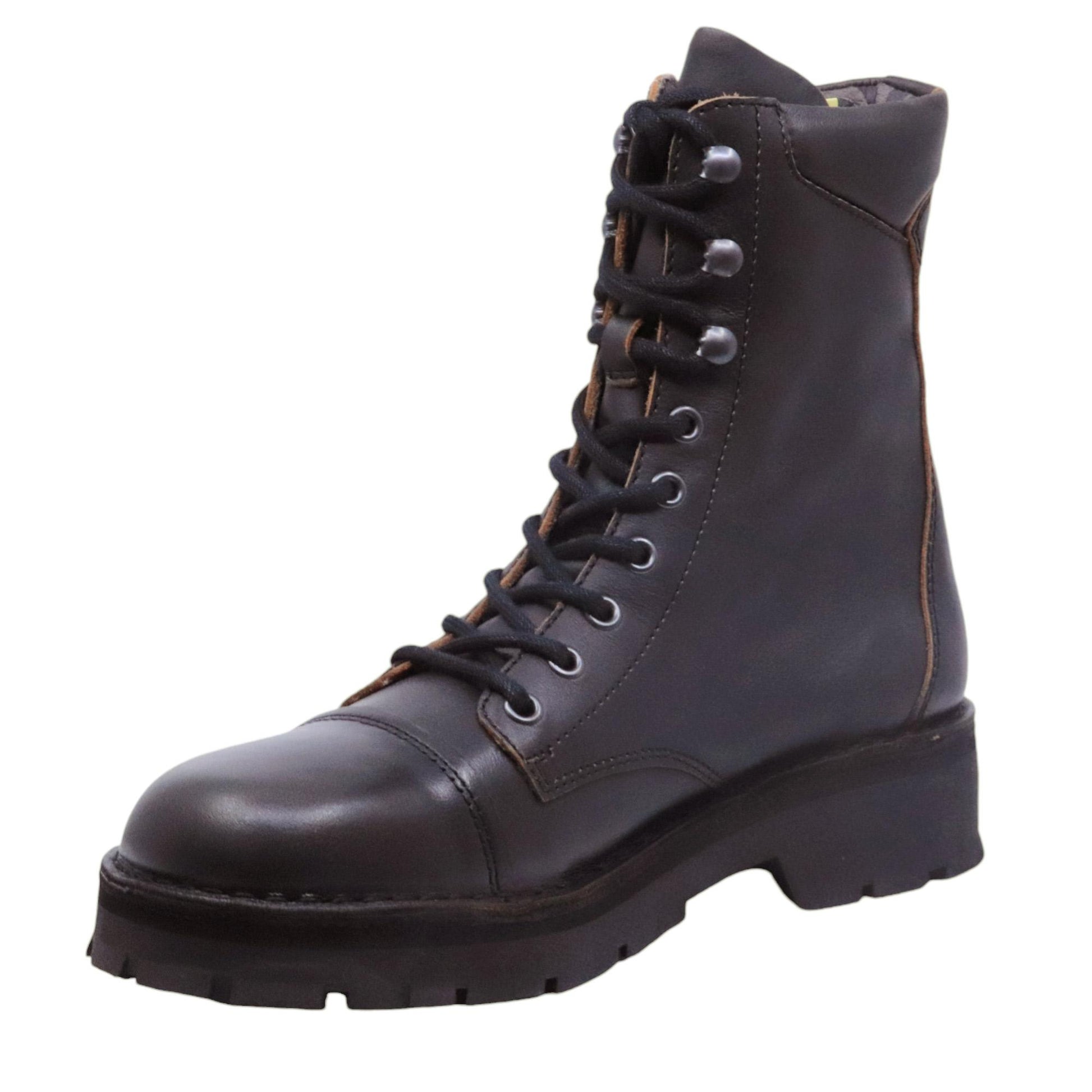 Fly London KAFT126FLY stivaletto uomo in pelle nera e marrone 