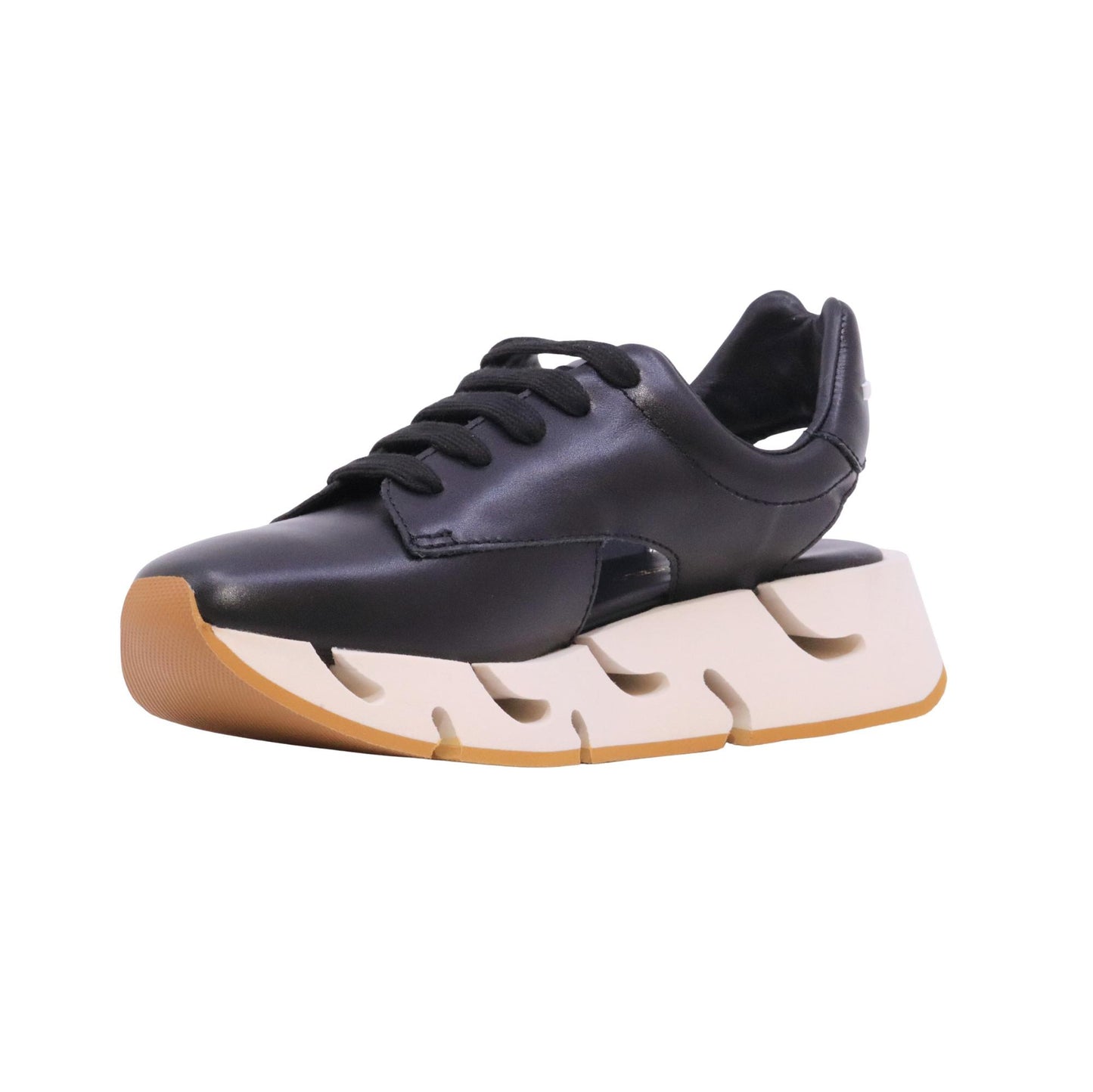 Paloma Barceló 30 5701 Pia sneaker donna in pelle nera aperta al tallone 