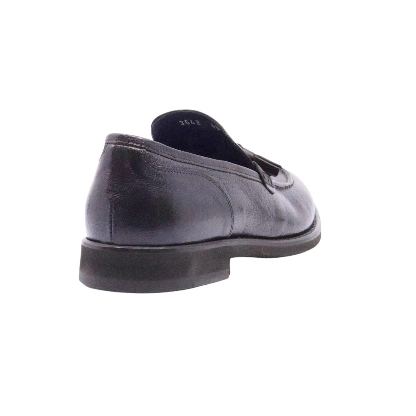 Mocassino uomo Seboy's in morbida pelle di colore marrone testa di moro 