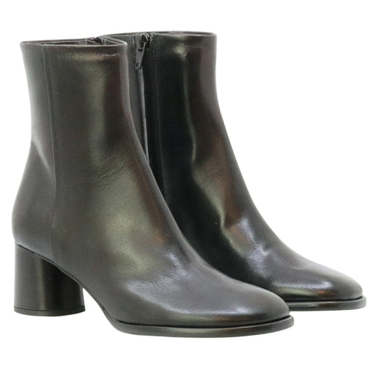 Fabio Rusconi 2747 stivaletto donna in pelle nera con zip laterale 