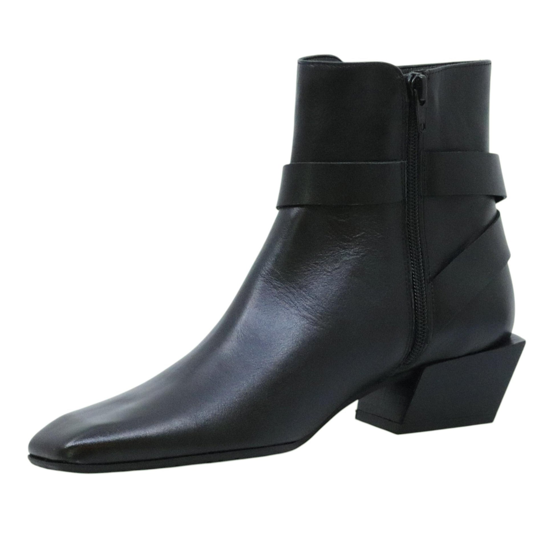 Ras 8260 stivaletto donna pelle nera 