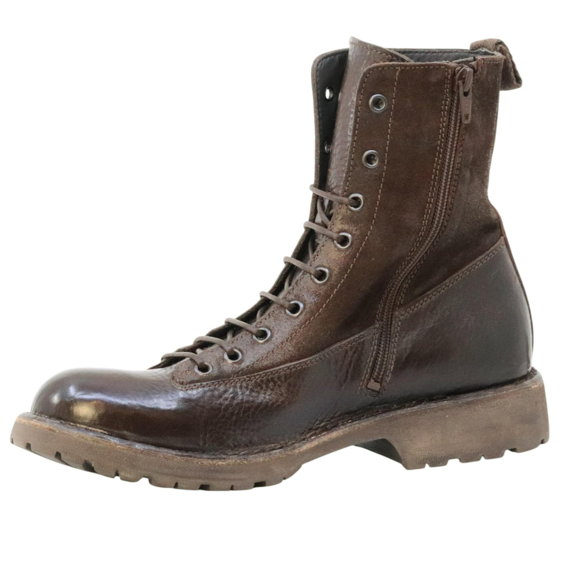 Moma G54509 anfibio allacciato uomo in pelle marrone 