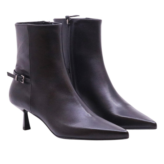 Chantal 2746 tronchetto donna in pelle nera 