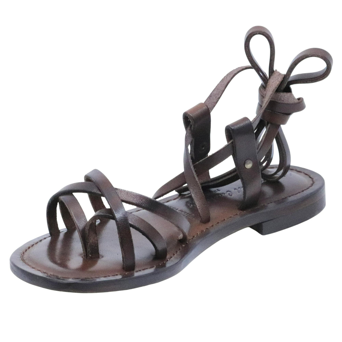 Sandalo donna L'angolo del cuoio Firenze 3000 in pelle marrone 