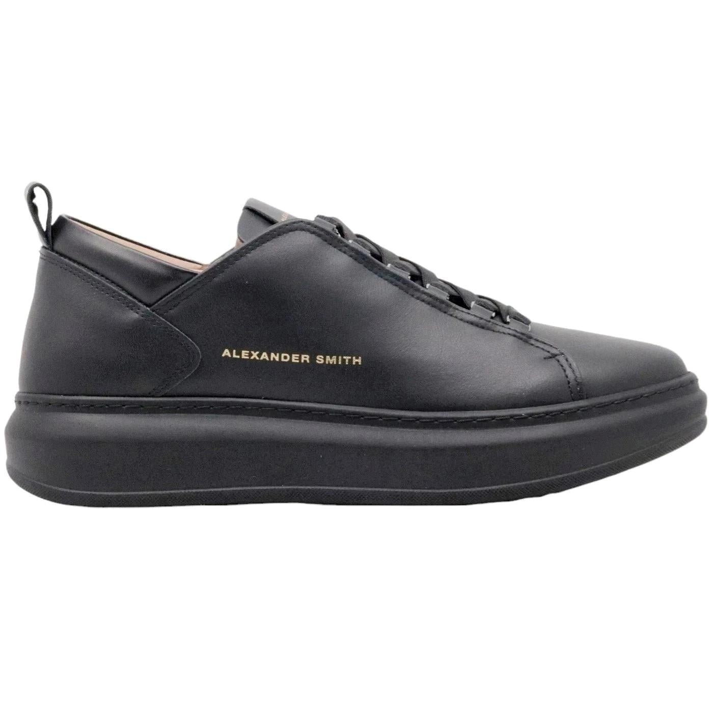 Sneaker uomo Alexander Smith Wembley in pelle nera 