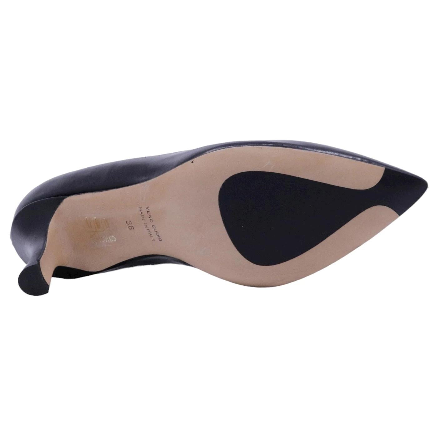 Décolleté donna Le Briella Z527 in pelle nera 