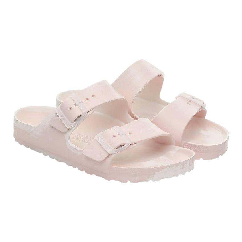 Birkenstock Arizona Eva sandalo plastico in rosa e bianco sfumato 
