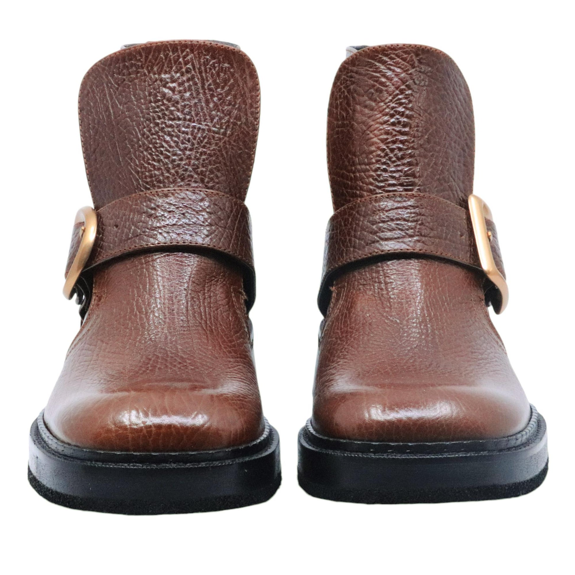 RAS 7857 stivaletto da donna in pelle brandy 
