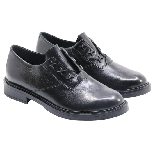 Scarpa Mjus T81107 da donna in pelle nera 