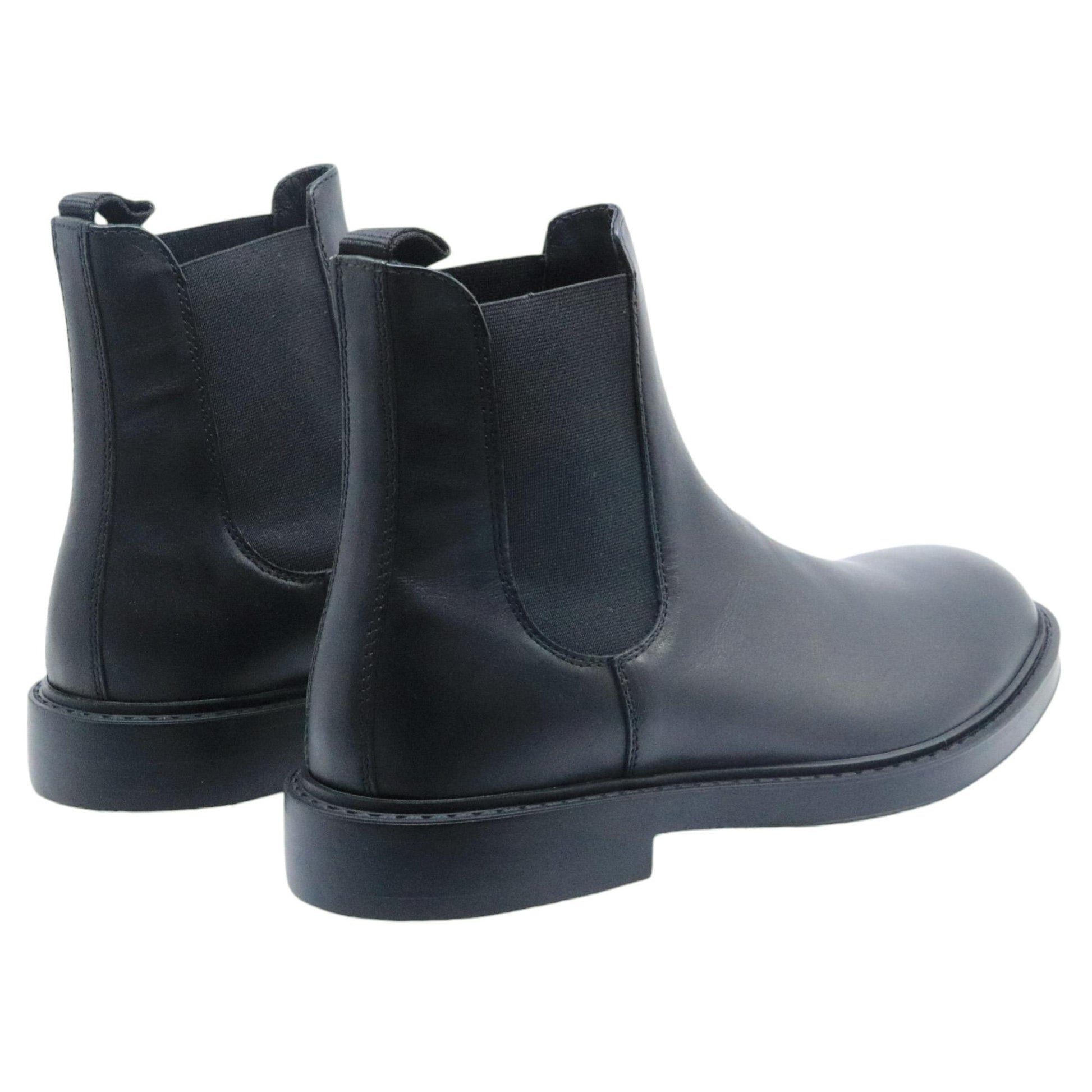 Antica Cuoieria stivaletto Chelsea Boot 22939 uomo in pelle nera 
