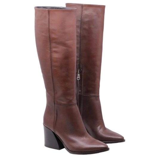 Stivale donna Curiositè 1634 in pelle in colore marrone 