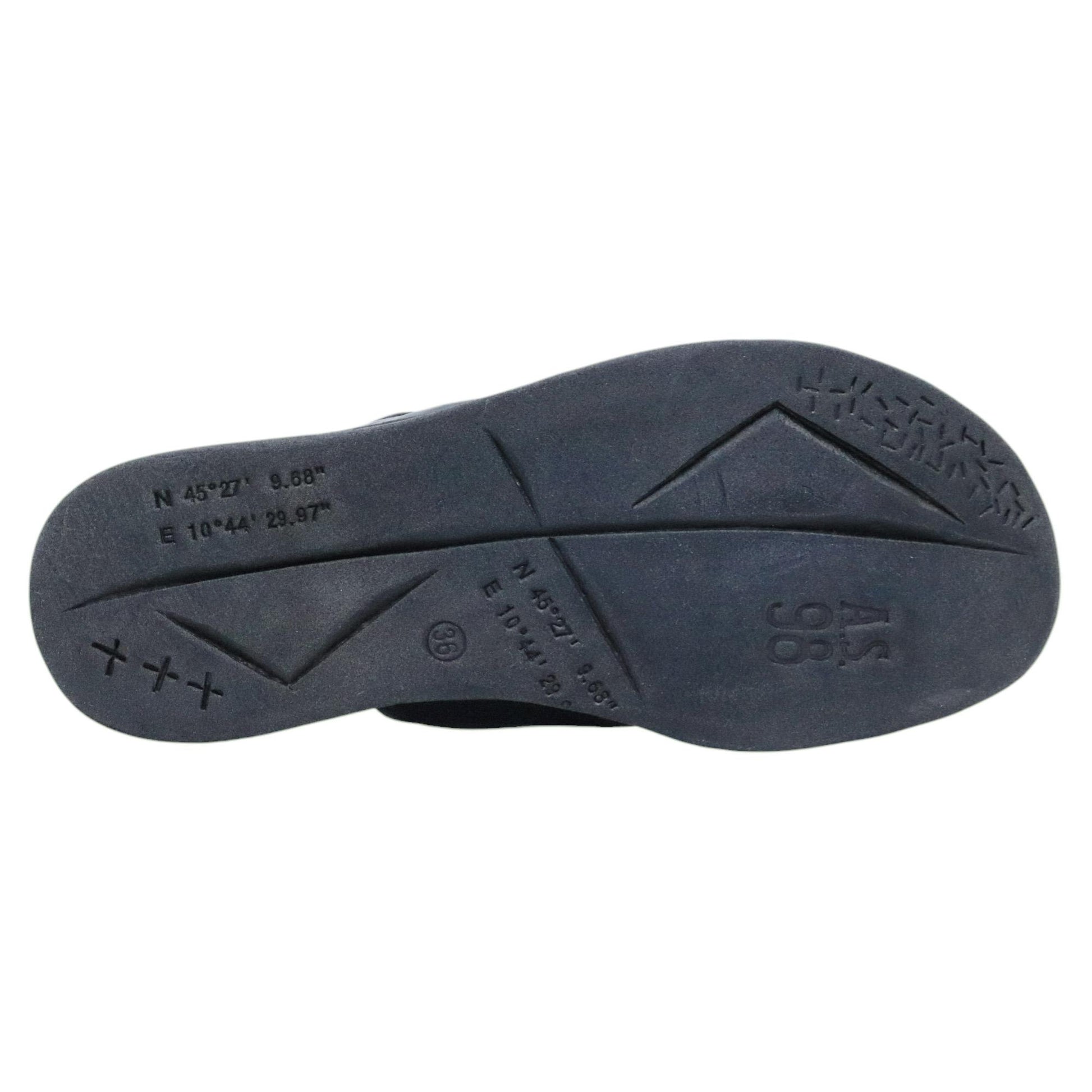 Sandalo donna AS98 B60018 in pelle nera 