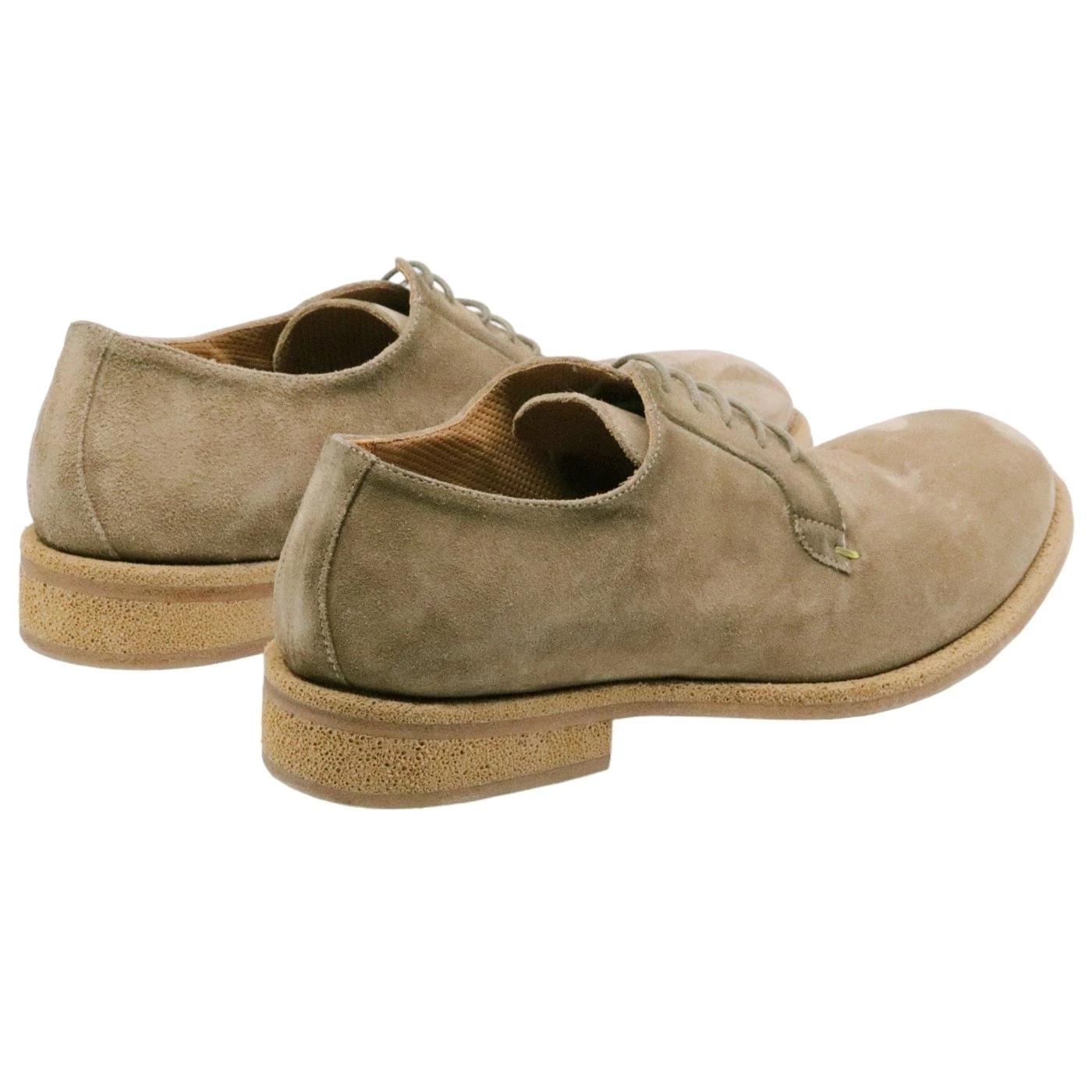 Scarpa Derby uomo Crispiniano 490 in pelle scamosciata taupe 