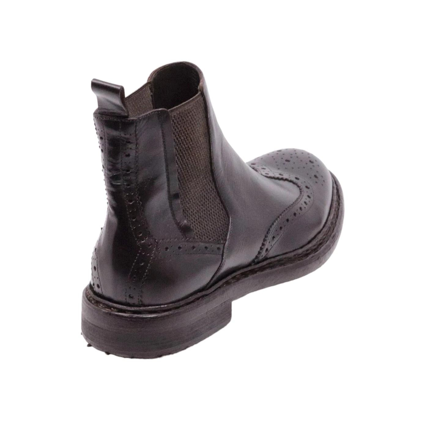 Chelsea Boot da uomo Crispiniano 483 in pelle di colore marrone 