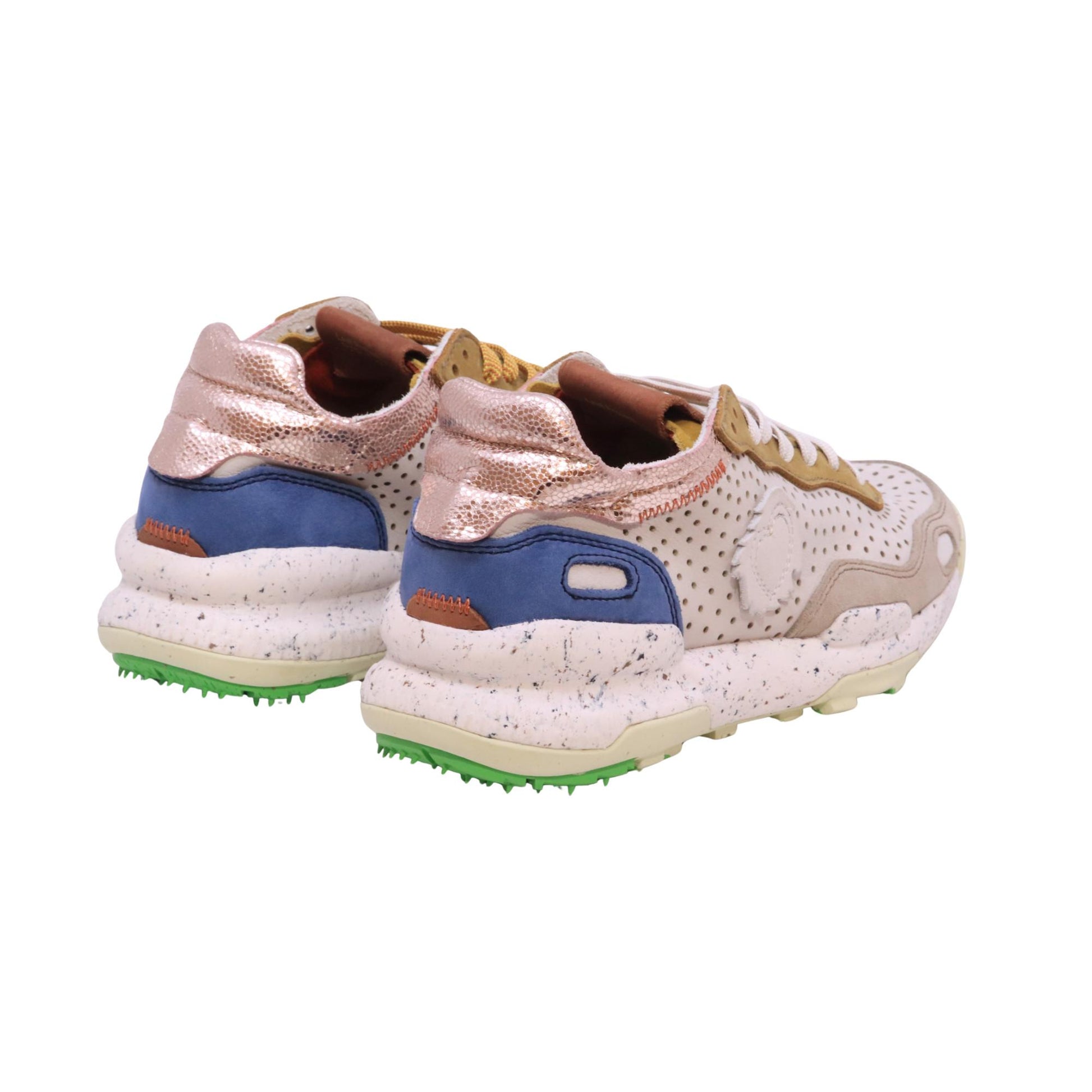 Satorisan Chacrona Laser Premium sneaker donna in camoscio e pelle traforata multicolor 
