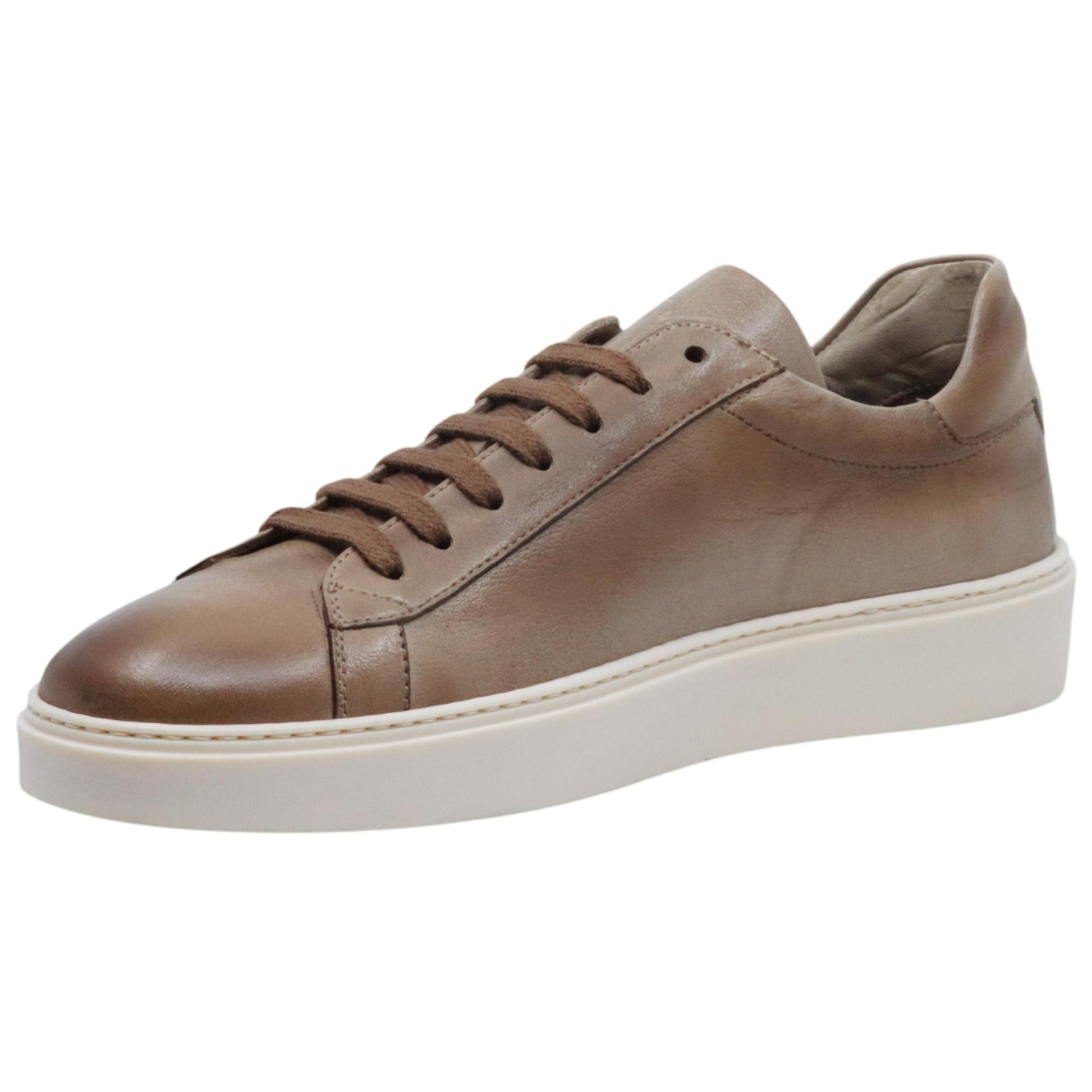 Sneaker uomo Corvari 2327 in pelle taupe 