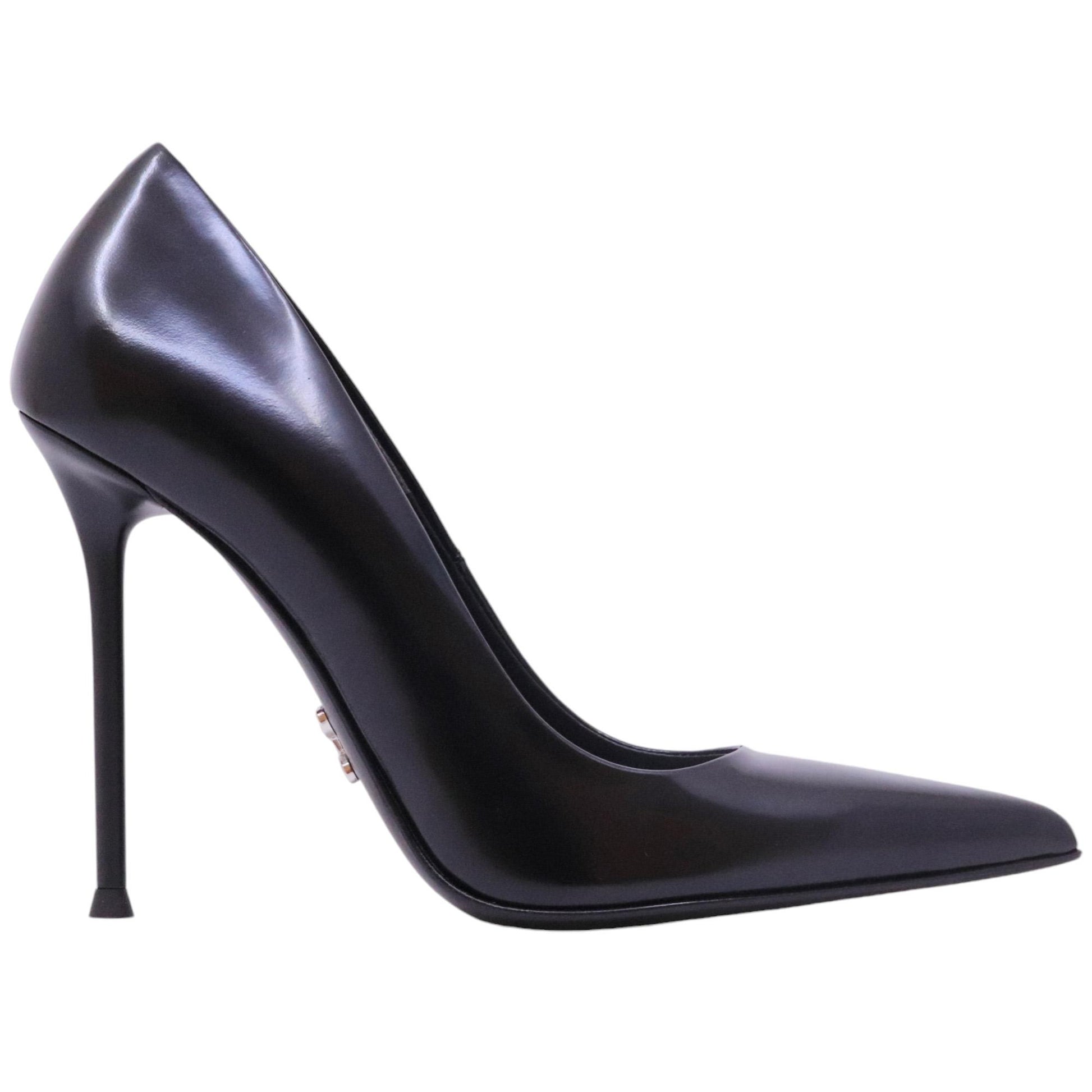 Décolleté donna Sergio Levantesi Ley 5 in pelle nera 