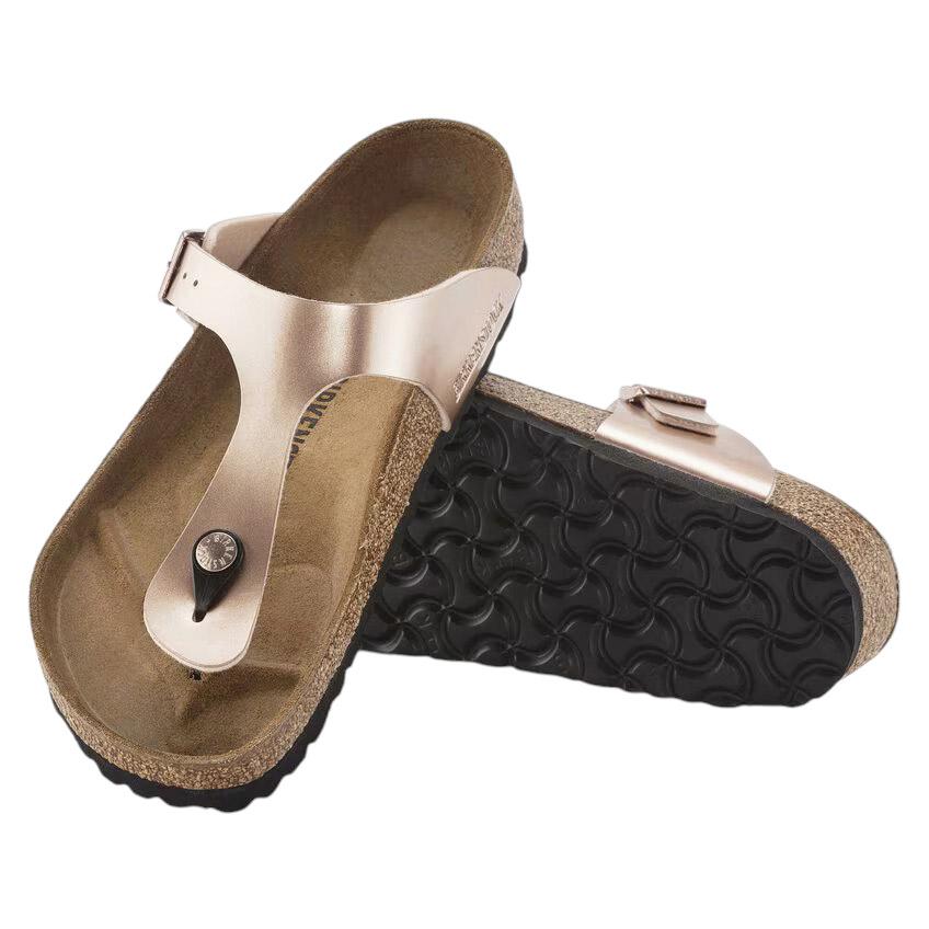 Birkenstock Gizeh Birko Flor Copper 1023943 sandalo infradito rame regular fit 