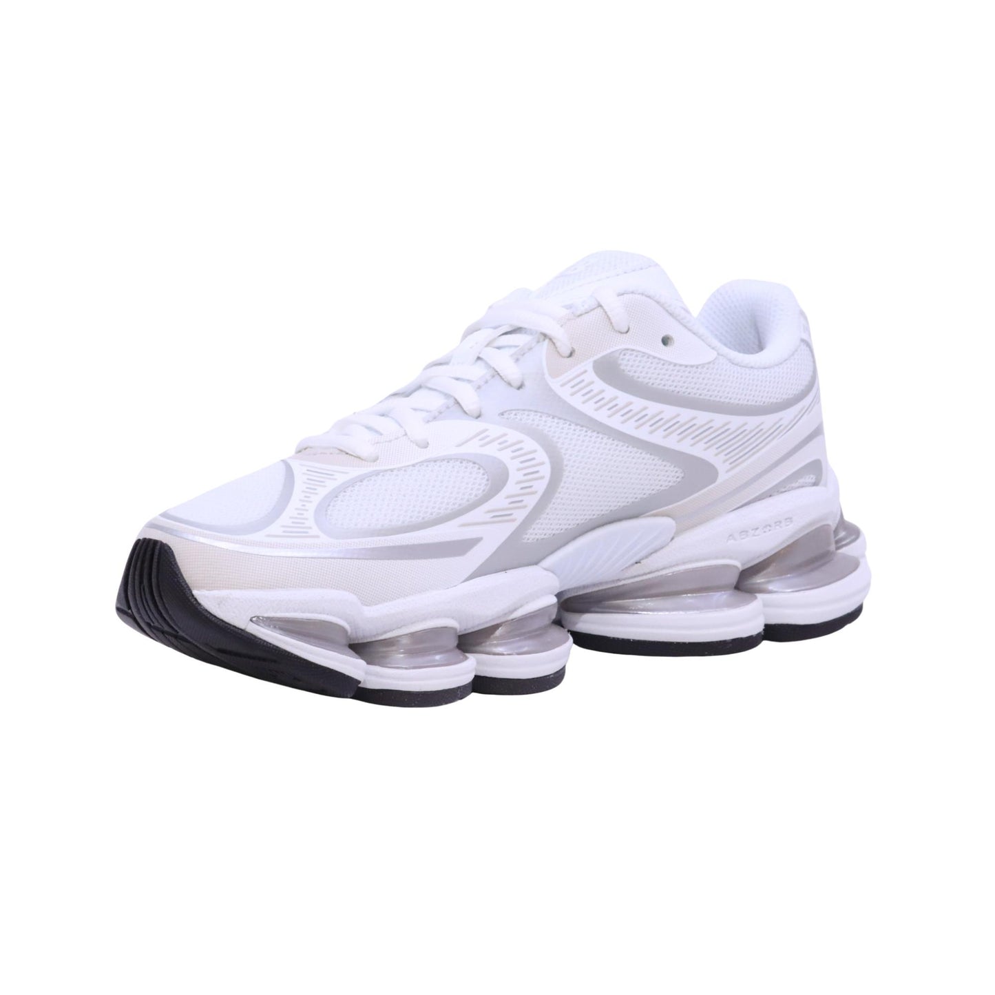 New Balance ABZORB 2000 sneaker donna in tessuto e materiale tecnico bianco silver 