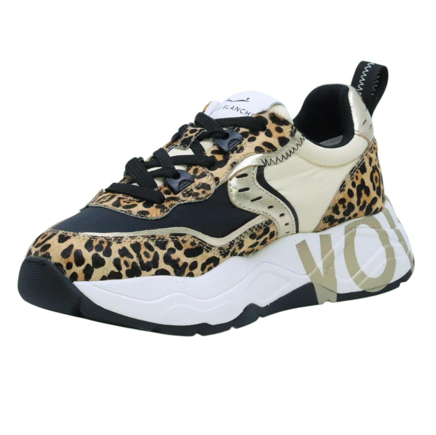 Voile Blanche Club 105 Sneaker donna in cavallino leopard 