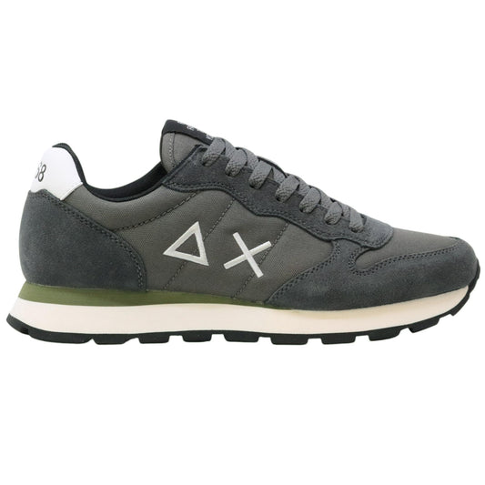 SUN68 Tom Nylon Suede Z45101 sneaker uomo in nylon e suede grigio scuro 
