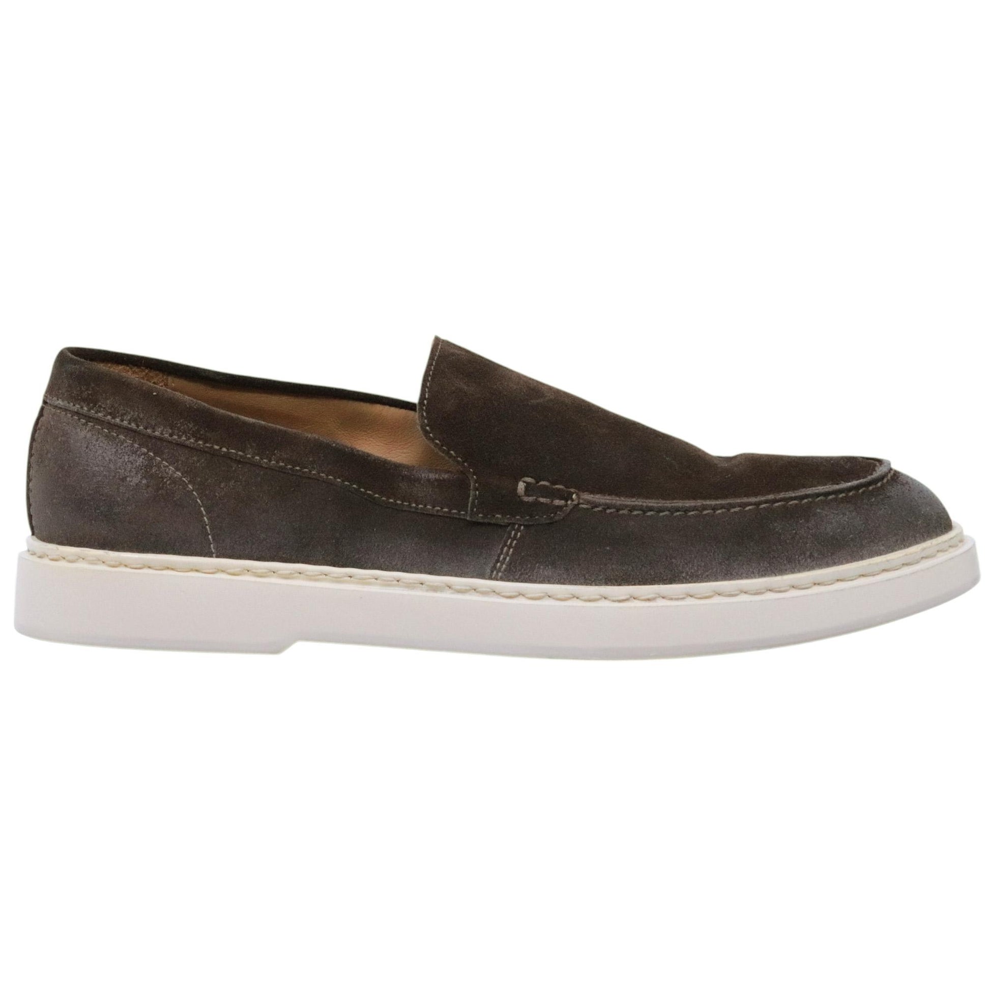 Mocassino uomo Moma 13501E in camoscio marrone 