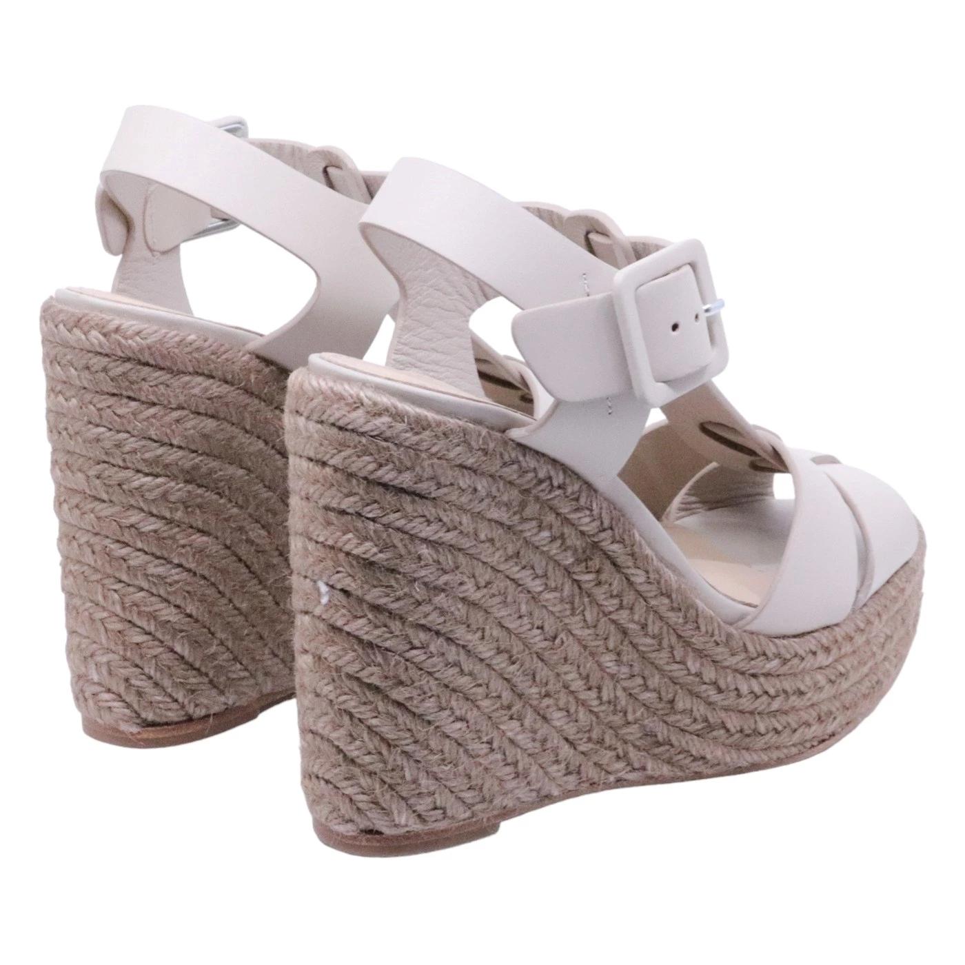 Sandalo con zeppa Paloma Barceló Alison in corda intrecciata 