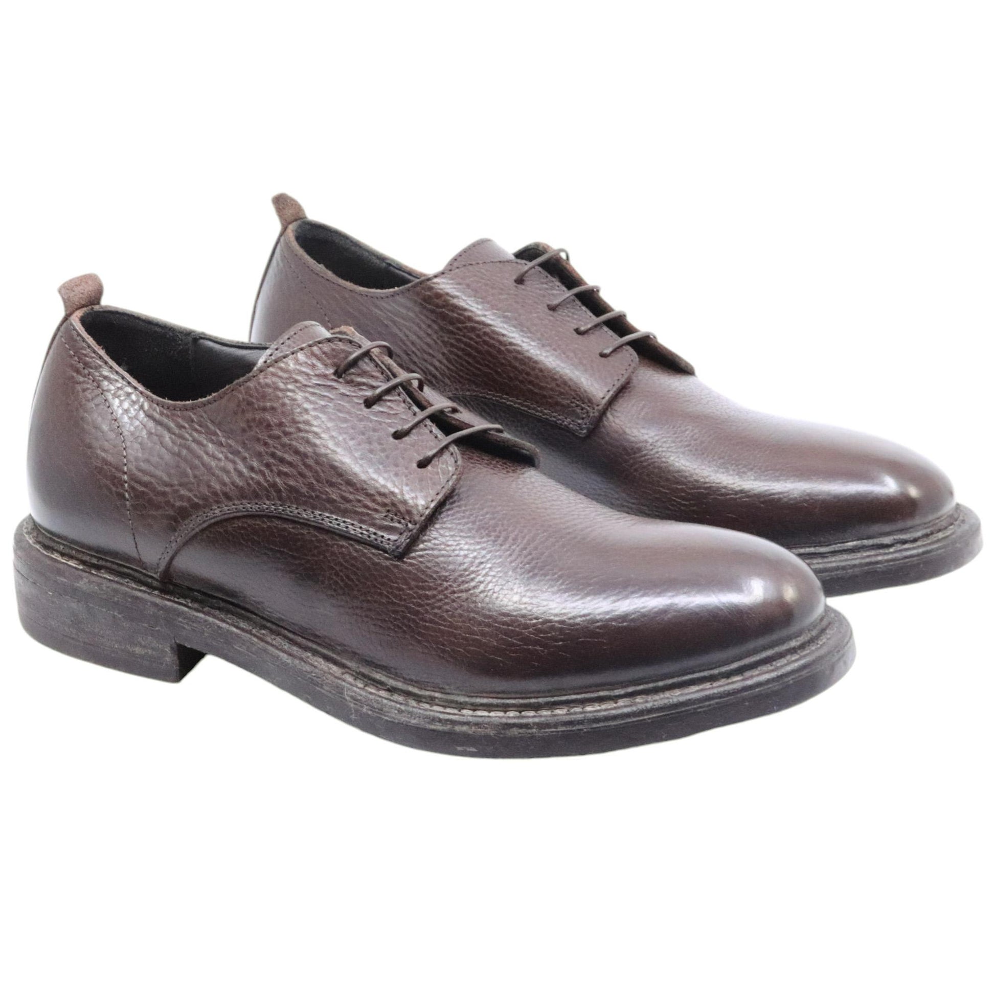 Moma 52403A scarpa derby uomo in pelle marrone 