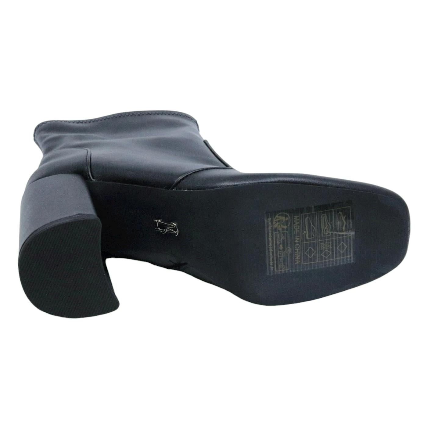 Stivaletto donna Steve Madden Lacole Black in eco pelle nera 